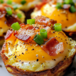 Delicious homemade egg muffins baked to perfection with vegetables, cheese, and protein for a healthy breakfast.